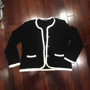 Karl Lagerfeld Paris black and white sweater